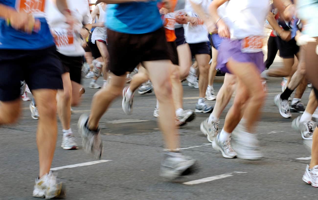 lots of people in a race